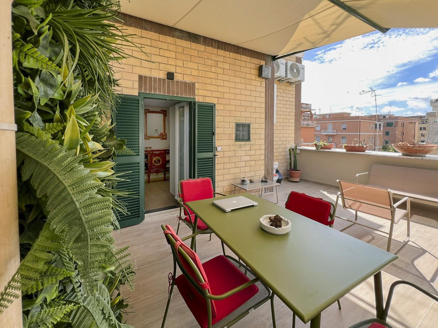 Attico Urbano Terrazza Su Roma Metro A Cornelia Apartment Luaran gambar